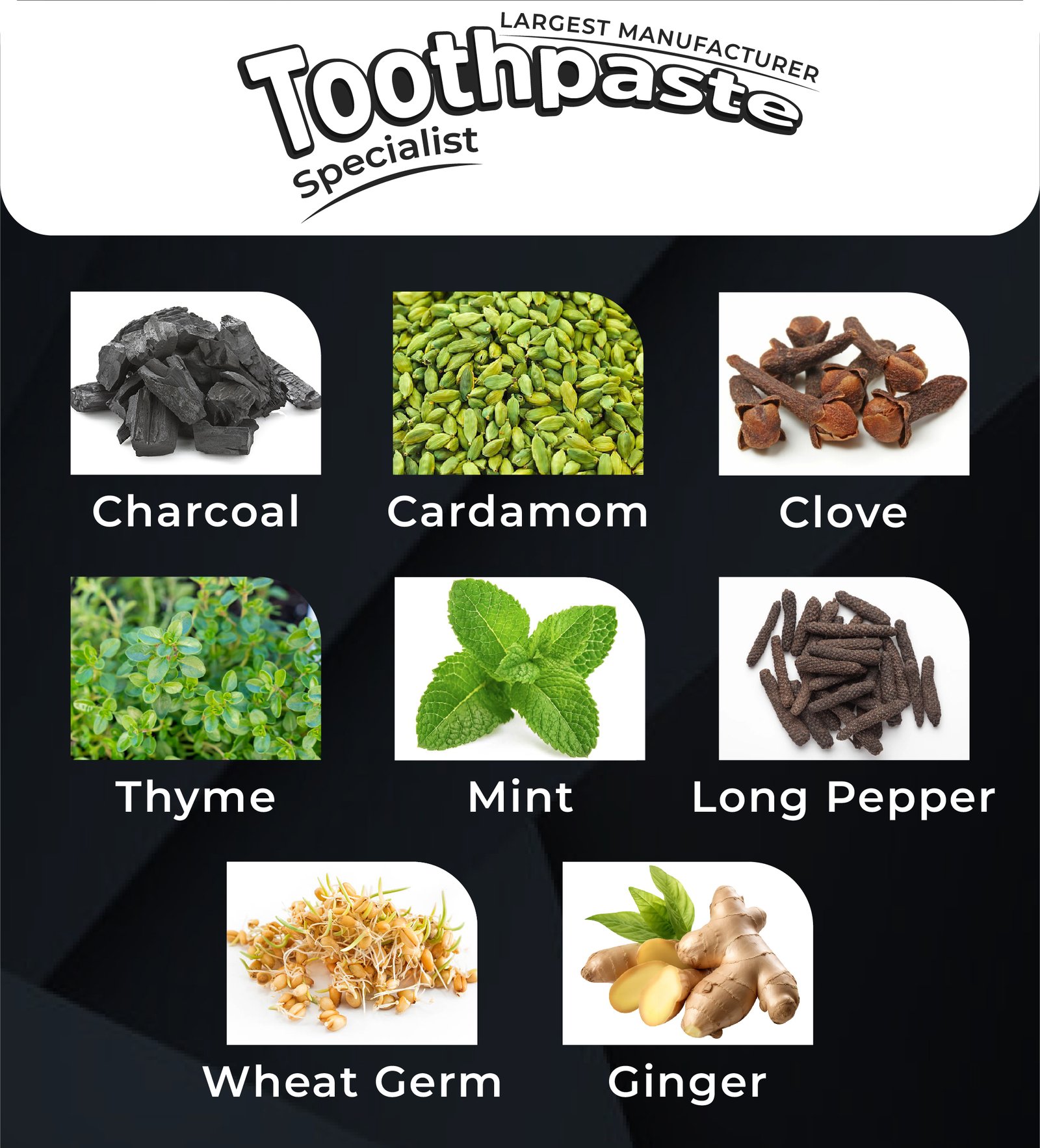 Charcoal Toothpaste Key Ingredients List